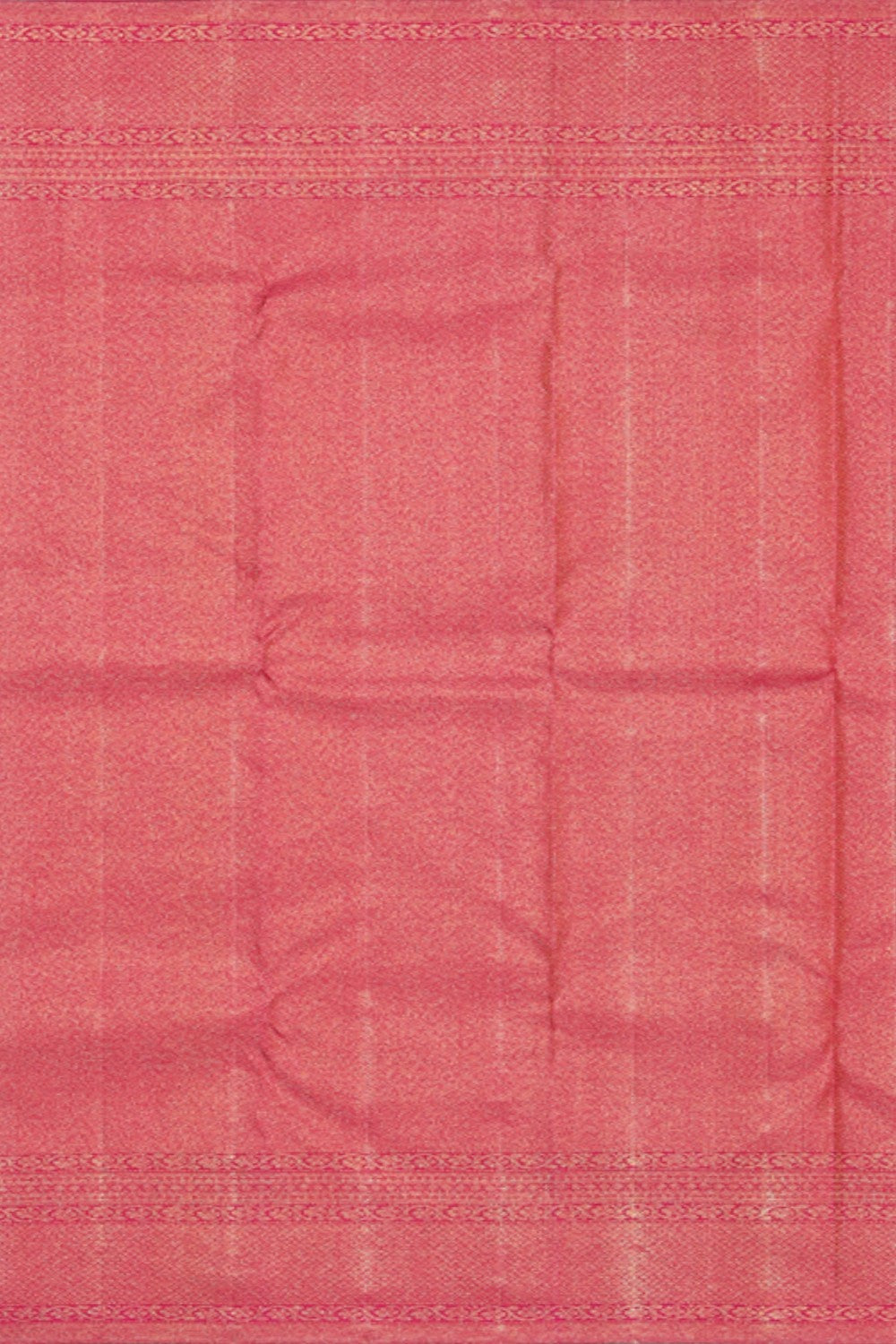 Image of Kanjivaram Silk Coral Orange Saree
